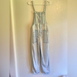 Casual Light Blue Denim Overalls